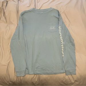 Vineyard Vines Mens Light Blue Long Sleeve Shirt